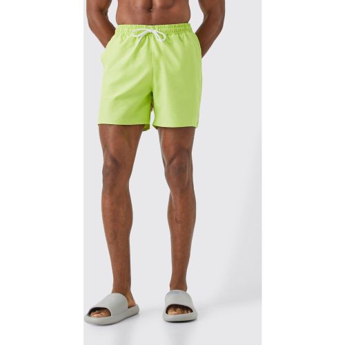 Short de bain mi long uni - M - Boohooman - Modalova