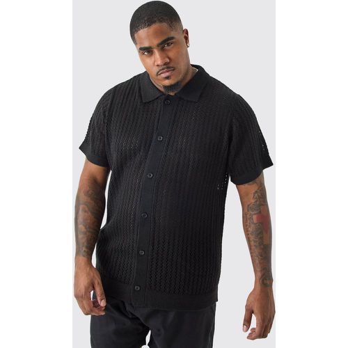 Grande taille - Chemise en maille à manches courtes homme - XXL - Boohooman - Modalova