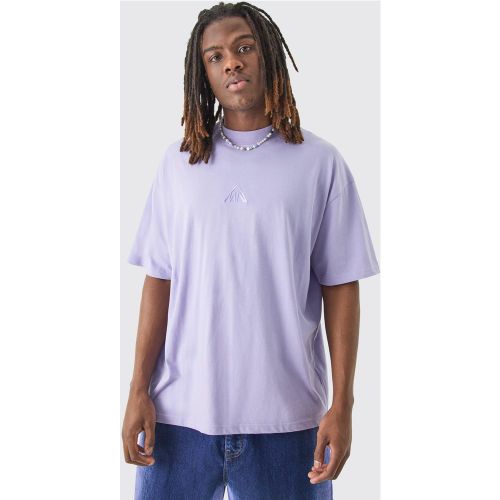 T-shirt oversize à col montant - MAN - S - Boohooman - Modalova