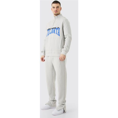 Tall - Survêtement à col zippé montant et sweat - S - Boohooman - Modalova