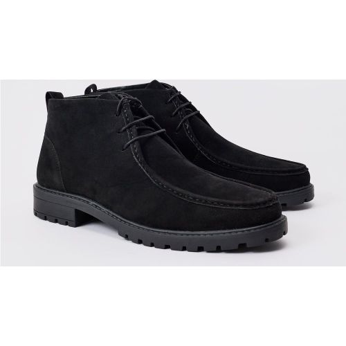Bottines en synthétique à tablier - 42 - Boohooman - Modalova