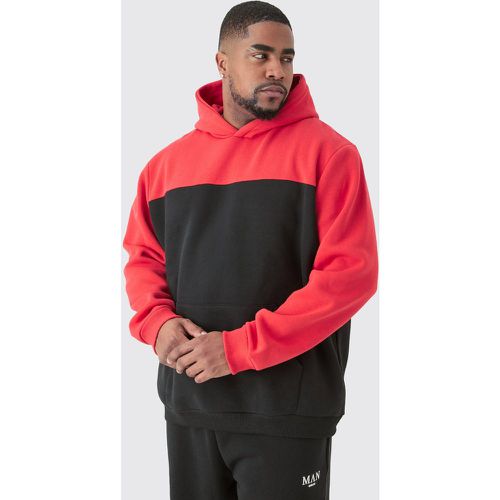 Grande taille - Sweat à capuche color block en homme - XXL - Boohooman - Modalova