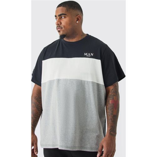 Grande taille - T-shirt color block - MAN - XXL - Boohooman - Modalova