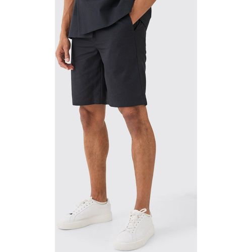 Short habillé en lin confort - 28 - Boohooman - Modalova