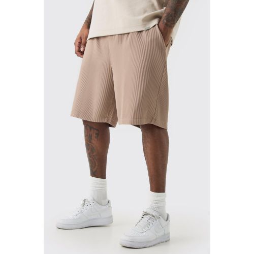 Grande taille - Short confort plissé à taille élastiquée - XXXL - Boohooman - Modalova