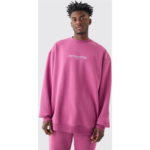 Tall Oversized Extended Neck Limited Sweatshirt - Boohooman - Modalova