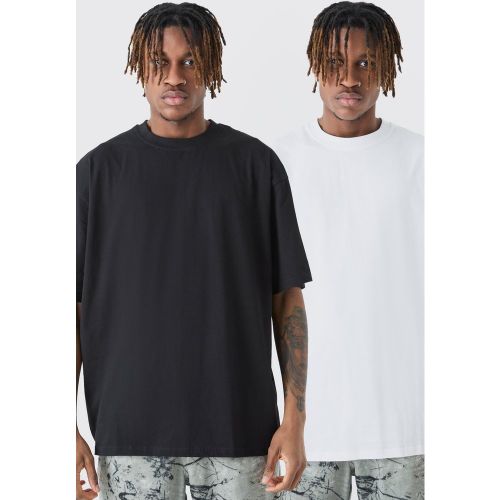 Tall - Lot de 2 t-shirts oversize - S - Boohooman - Modalova