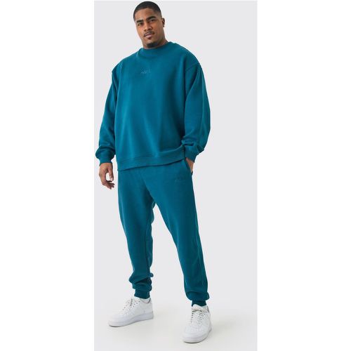 Grande taille - Survêtement oversize à col montant - XXXL - Boohooman - Modalova