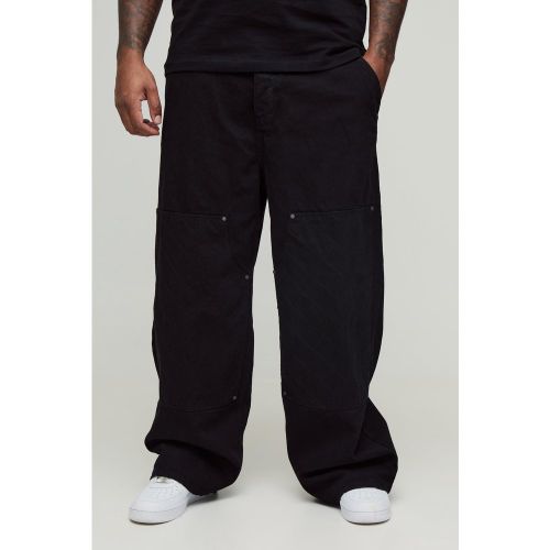 Grande taille - Jean charpentier large à coutures apparentes homme - 38 - Boohooman - Modalova