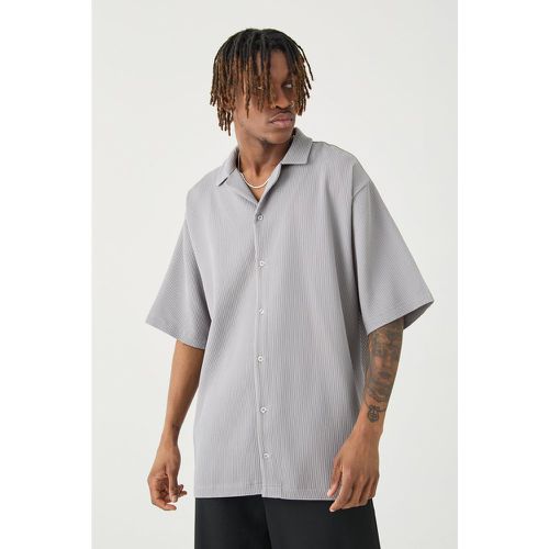 Tall - Chemise oversize plissée à manches courtes - L - Boohooman - Modalova