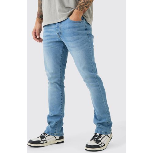 Jean flare skinny stretch en clair - 36R - Boohooman - Modalova