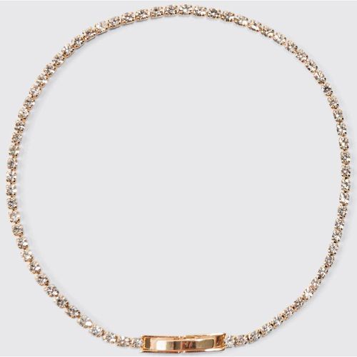 Iced Necklace In Gold - Boohooman - Modalova