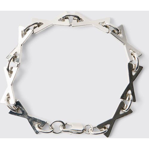 Z Clasp Metal Chain Bracelet In Silver - Boohooman - Modalova