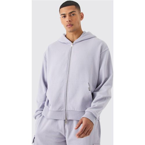 Sweat à capuche oversize zippé homme - M - Boohooman - Modalova