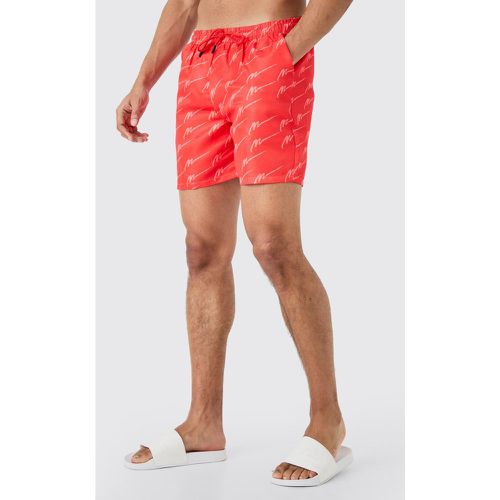 Short de bain mi-long à logo - MAN - S - Boohooman - Modalova