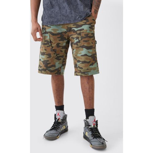 Tall - Short charpentier taille fixe à imprimé camouflage - 30 - Boohooman - Modalova