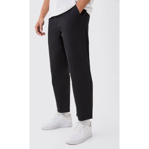 Pantalon chino court à taille fixe - 28R - Boohooman - Modalova