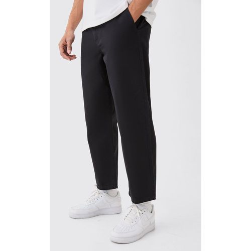 Pantalon chino court à taille fixe - 30 - Boohooman - Modalova