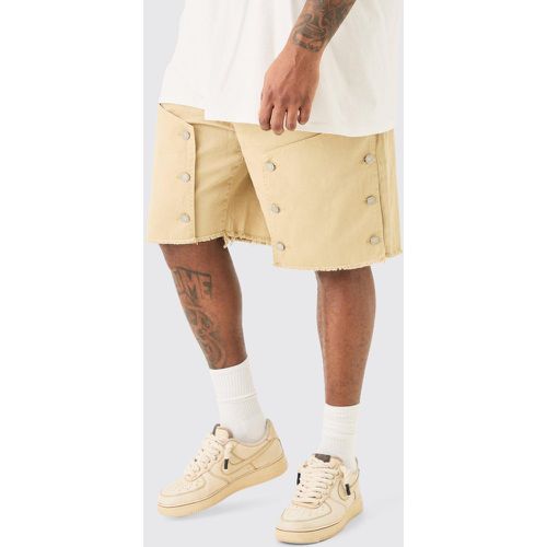 Plus Fixed Waist Washed Twill Carpenter Relaxed Short homme - Boohooman - Modalova