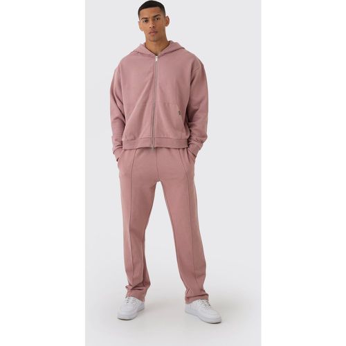 Survêtement oversize zippé - L - Boohooman - Modalova