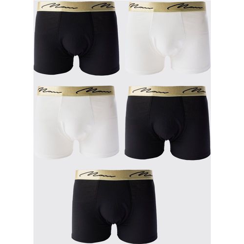 Lot de 5 boxers à logo signature - MAN - S - Boohooman - Modalova