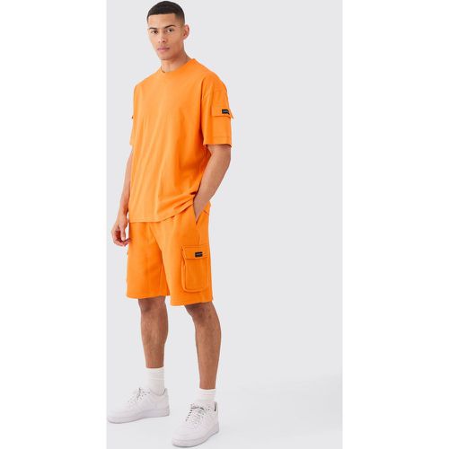 Ensemble oversize avec t-shirt et short - MAN - L - Boohooman - Modalova