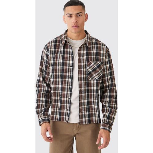 Chemise oversize à carreaux - XS - Boohooman - Modalova