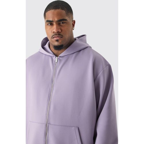 Grande taille - Sweat à capuche oversize zippé homme - XXL - Boohooman - Modalova