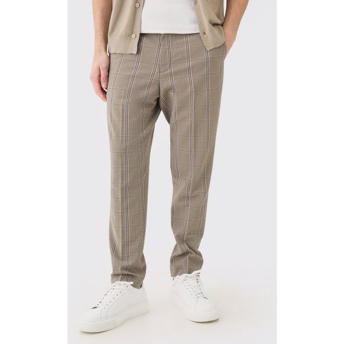 Pantalon de costume stretch à carreaux - M - Boohooman - Modalova