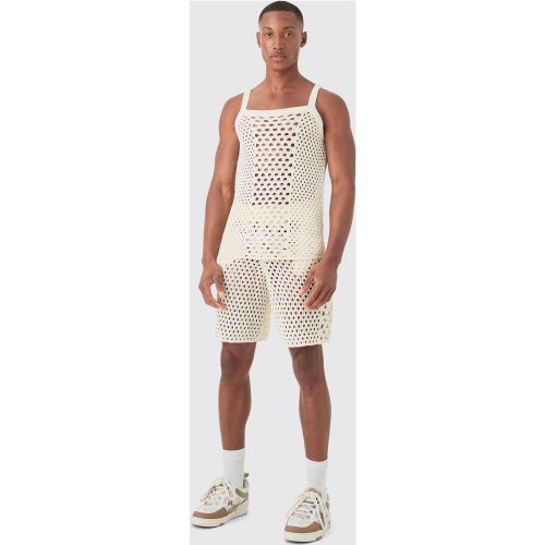 Ensemble moulant en maille avec short - M - Boohooman - Modalova