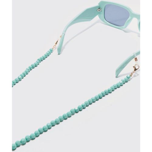 Iced Bead Sunglasses Chain In Green - Boohooman - Modalova