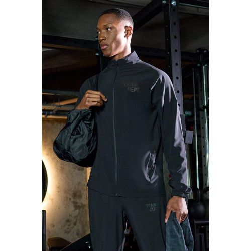 Veste à col cheminée et empiècements - M - Boohooman - Modalova