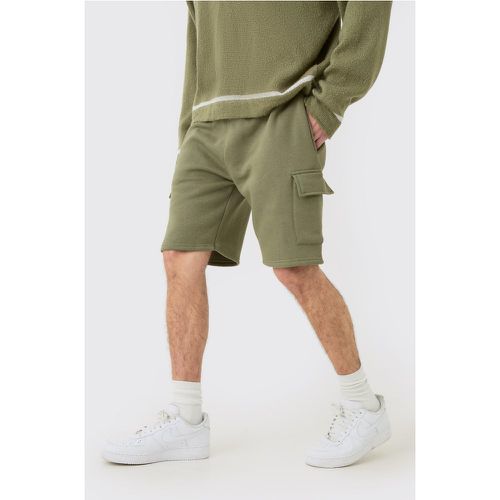 Short cargo large mi-long - S - Boohooman - Modalova