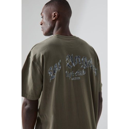 T-shirt de sport oversize à slogan - MAN Active - L - Boohooman - Modalova