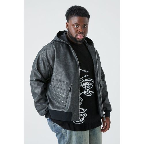 Grande taille - Bomber délavé homme - XXXL - Boohooman - Modalova