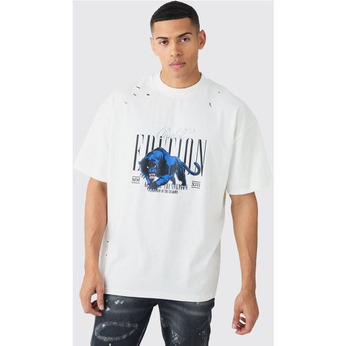 Oversized Panther Limited Edition T-shirt - Boohooman - Modalova