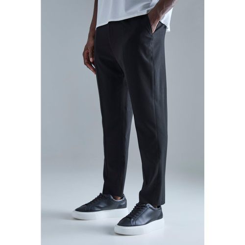 Pantalon slim court taille haute - 28 - Boohooman - Modalova