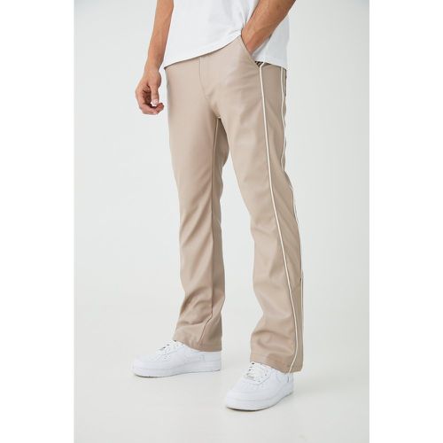 Pantalon flare skinny à rayures - M - Boohooman - Modalova