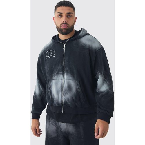 Grande taille - Sweat à capuche oversize délavé - XXXL - Boohooman - Modalova