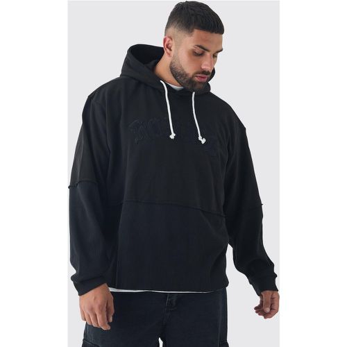 Grande taille - Sweat à capuche oversize à manches longues homme - XXXL - Boohooman - Modalova