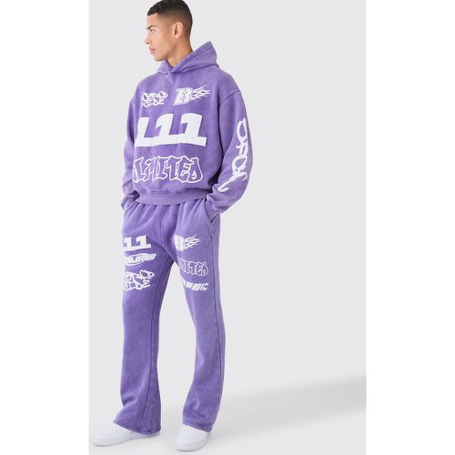 Survêtement oversize délavé - XL - Boohooman - Modalova