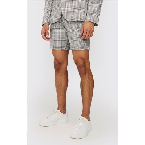 Short de costume slim à carreaux - 28 - Boohooman - Modalova