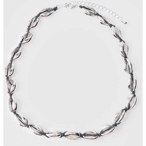 Collier en corde à pendentif coquillages - ONE SIZE - Boohooman - Modalova