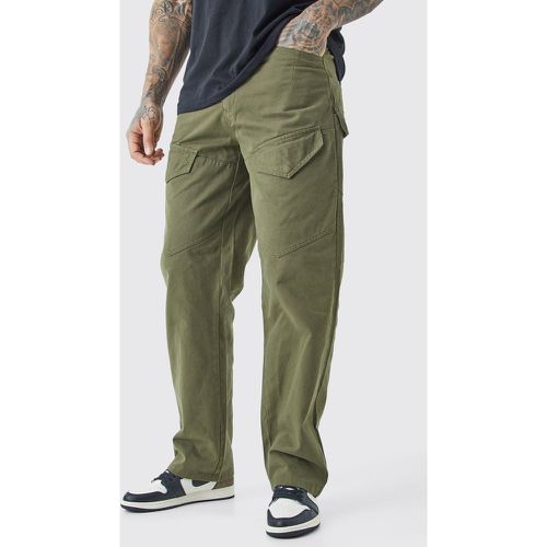 Tall - Pantalon cargo large asymétrique - 36 - Boohooman - Modalova