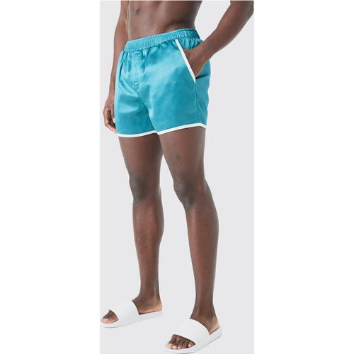 Short de bain habillé à surpiqûres - L - Boohooman - Modalova