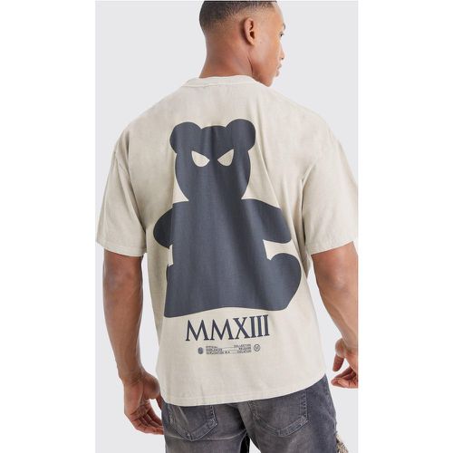 T-shirt surteint à imprimé ours en peluche - Boohooman - Modalova