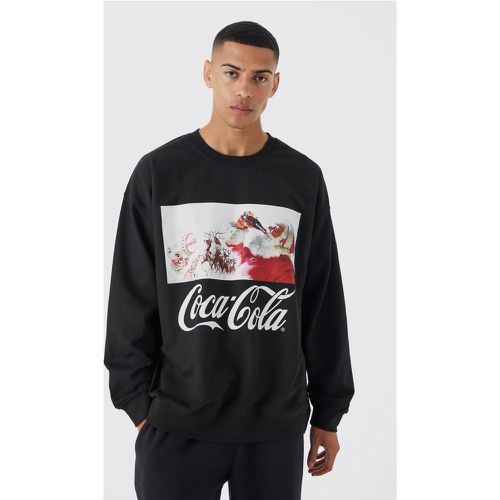 Sweat oversize à imprimé Coca Cola - S - Boohooman - Modalova