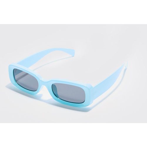 Lunettes de soleil rectangulaires en plastique - ONE SIZE - Boohooman - Modalova