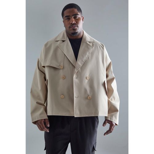 Grande taille - Trench court croisé - XXL - Boohooman - Modalova