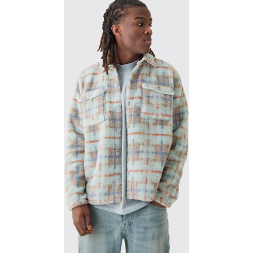 Surchemise en polaire à carreaux - L - Boohooman - Modalova